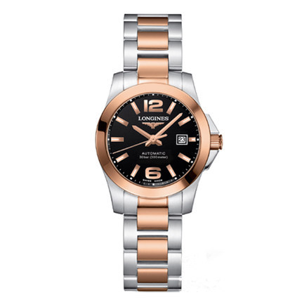 全球联保 浪琴Longines康卡斯自动机械女士手表L3.276.5.56.7