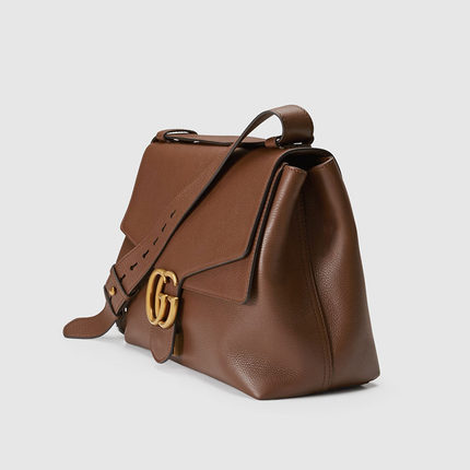 Gucci/古奇gucci女包16春款大号牛皮口盖单肩包400245 A7M0T 2548