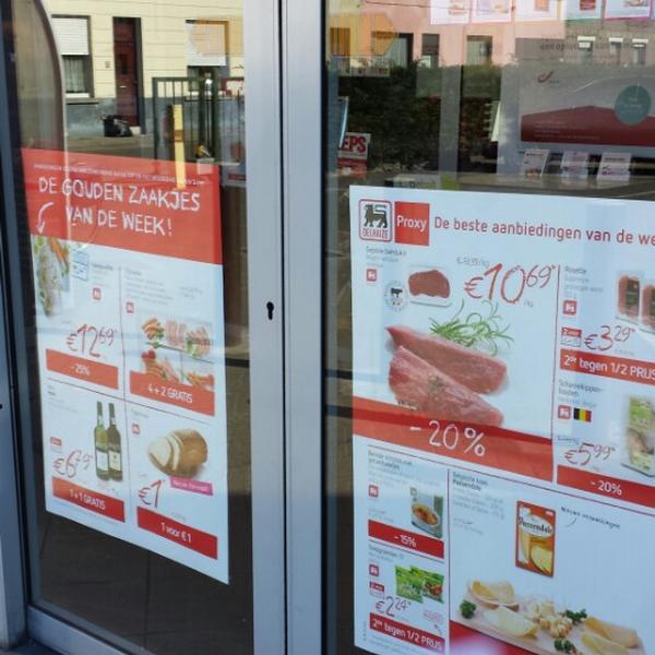 Photo taken at Proxy Delhaize by Daniël D. on 3/20/2014