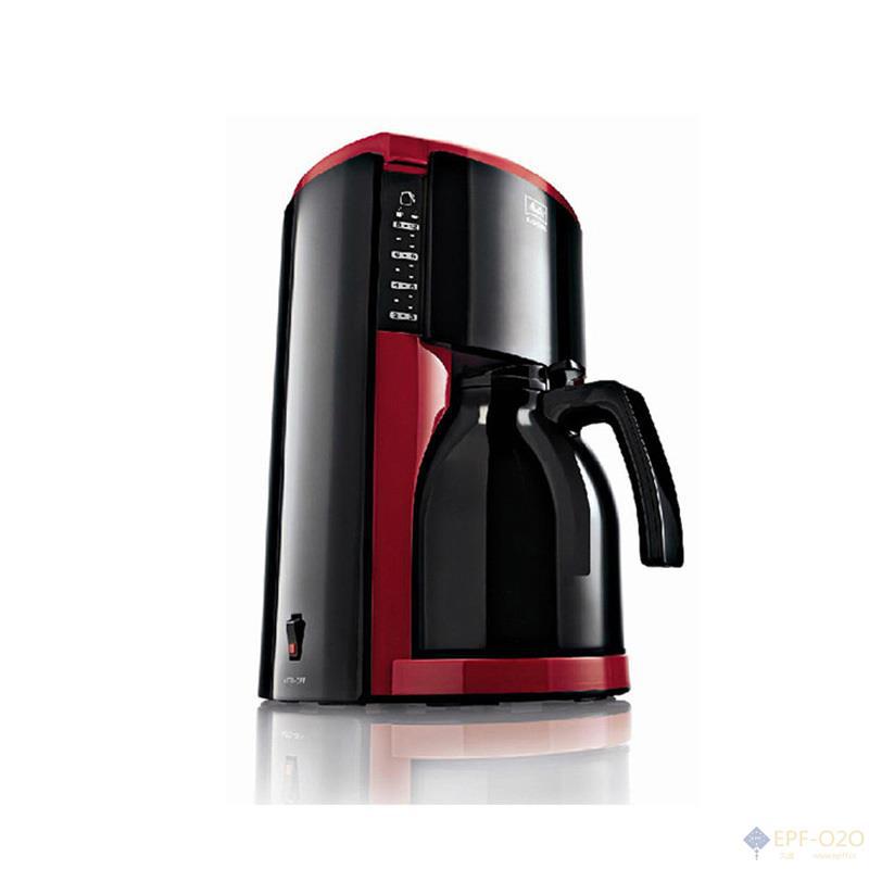 Melitta美乐家 LOOK®Therm美式咖啡机 烈焰红钢琴黑