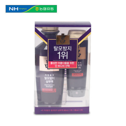 [韩国进口]吕去屑洗发水防脱滋养中性发质洗发水400ml+180ml