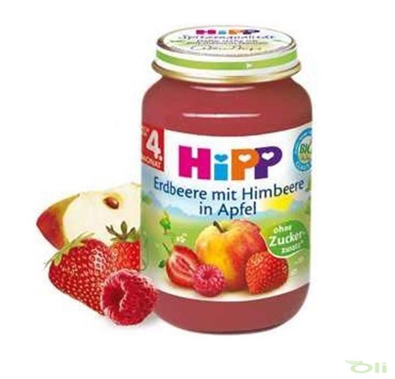 Hipp喜宝草莓覆盆子苹果婴儿水果泥190g Hipp喜宝草莓覆盆子苹果婴儿水果泥190g