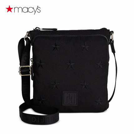 Tommy Hilfiger女士绣花斜挎包休闲单肩包小包Macy's2612678632 Tommy Hilfiger女士绣花斜挎包休闲单肩包小包Macy's2612678632