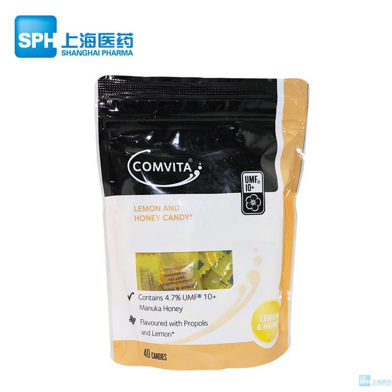 Comvita 康维他麦卢卡蜂蜜蜂胶润喉糖柠檬味 40粒 Comvita 康维他麦卢卡蜂蜜蜂胶润喉糖柠檬味 40粒