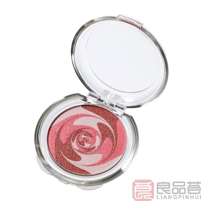 MUJI无印良品腮红3.6g 炫舞花纹 大理石纹粉饼三色腮红 自然妆感腮红