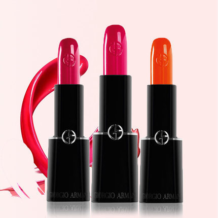 正品Armani阿玛尼奢华晶漾柔润红唇膏口红3.8g持久滋润双唇黑管