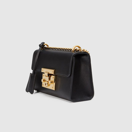 Gucci/古奇gucci女包16新款小号牛皮链条单肩包409487 AP00G 1000