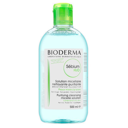法国 Bioderma贝德玛 净妍洁肤卸妆水500ml 蓝水 温和 清爽 控油