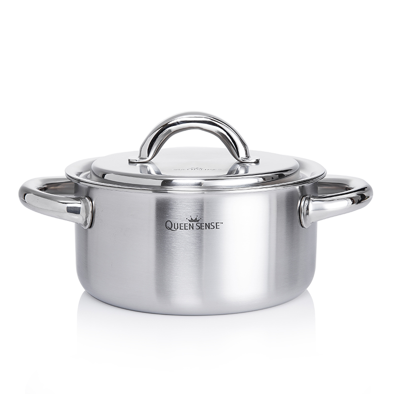 韩国进口铁陶瓷汤锅-QUEENSENSE三层附底优质导热不锈钢汤锅 - 铁陶瓷汤锅 韩国进口铁陶瓷汤锅-QUEENSENSE三层附底优质导热不锈钢汤锅 - 铁陶瓷汤锅