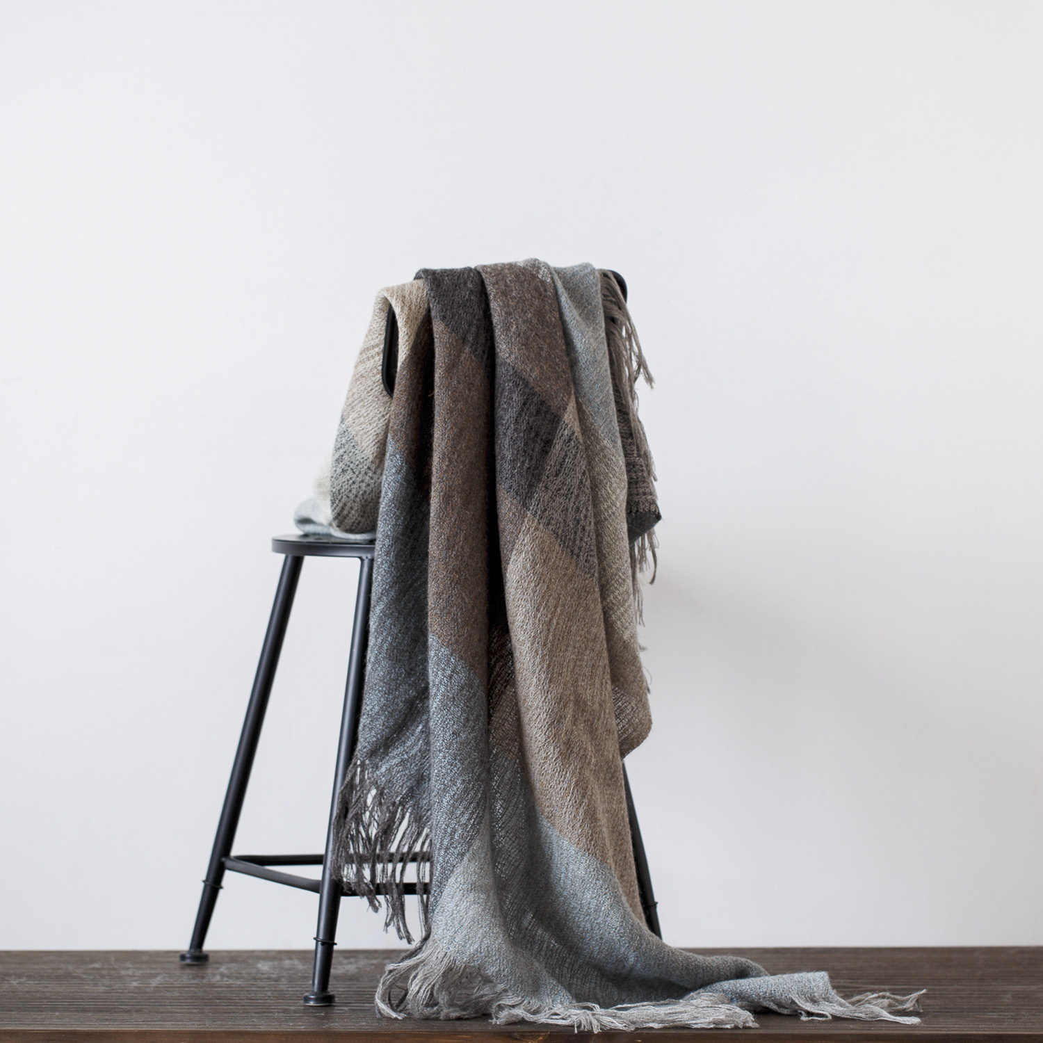 新西兰进口全棉盖毯-原装进口全棉盖毯-Stansborough简约块状盖毯 新西兰进口全棉盖毯-原装进口全棉盖毯-Stansborough简约块状盖毯