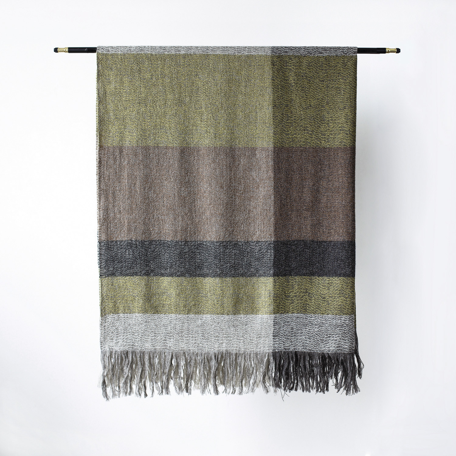 新西兰进口空调盖毯-原装进口空调盖毯-Stansborough简约块状盖毯