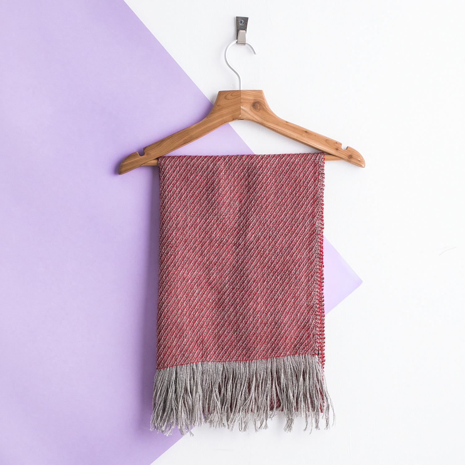 新西兰进口时尚围巾-Stansborough斜纹羊毛围巾