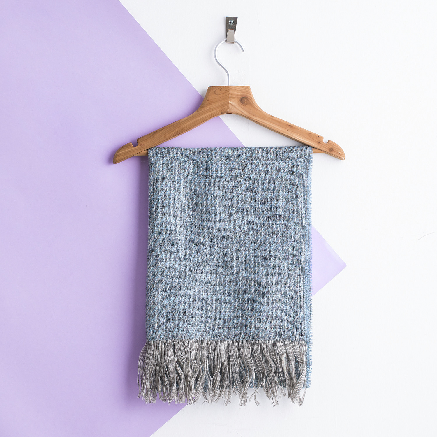 新西兰进口秋冬围巾-Stansborough斜纹羊毛围巾