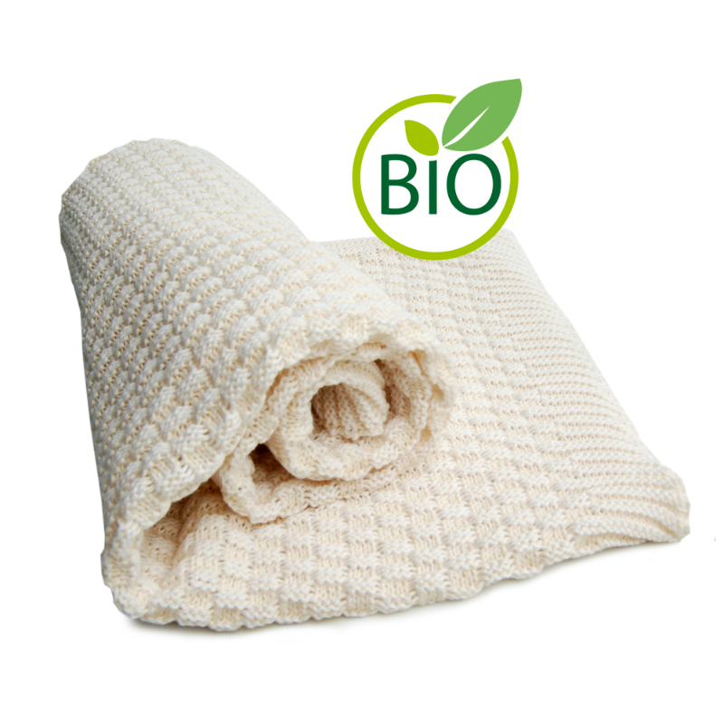 德国进口初生婴儿抱毯-进口初生婴儿抱毯-Sonnenstrick纯有机棉婴儿毯(针织纹)