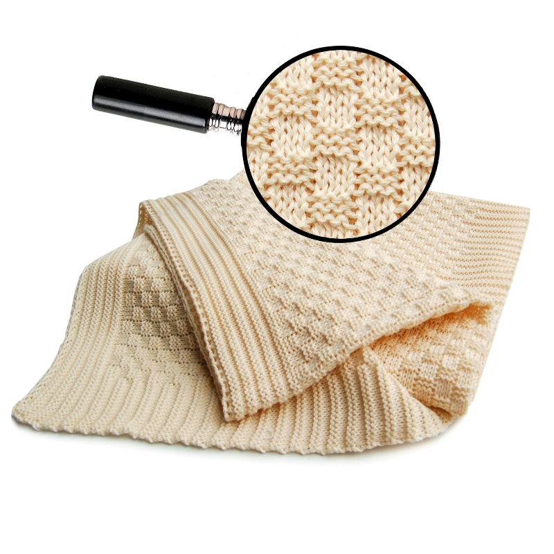 德国进口婴儿宝宝毯子-原装进口婴儿宝宝毯子-Sonnenstrick纯有机棉婴儿毯(针织纹)