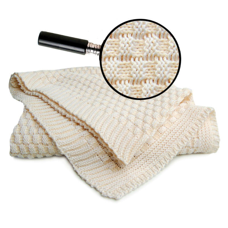 德国进口初生婴儿抱毯-进口初生婴儿抱毯-Sonnenstrick纯有机棉婴儿毯(针织纹)