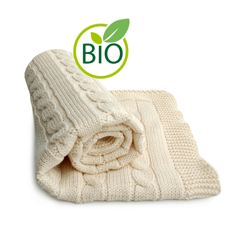 德国进口初生婴儿毯-原装进口初生婴儿毯-Sonnenstrick纯有机棉婴儿毯(辫子纹)