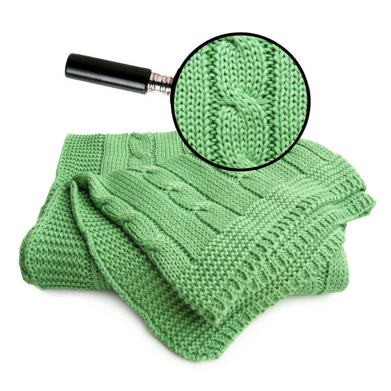 德国进口新生婴儿针织毯-进口新生婴儿针织毯-Sonnenstrick纯有机棉婴儿毯(辫子纹)