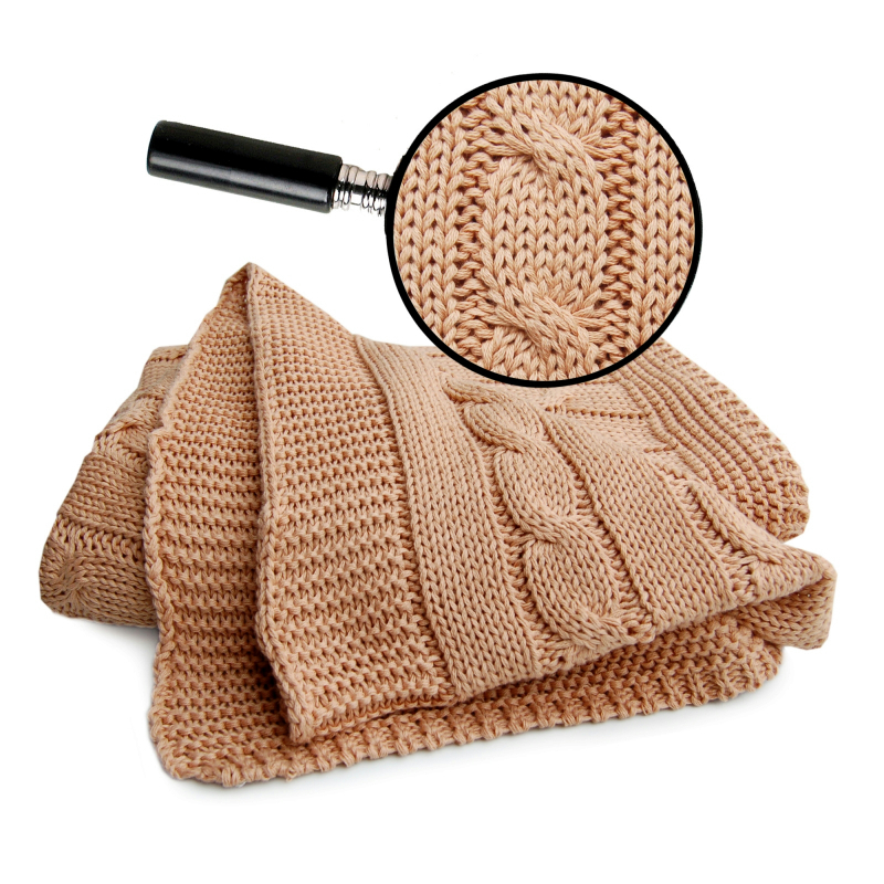 德国进口新生婴儿毯子-进口新生婴儿毯子-Sonnenstrick纯有机棉婴儿毯(辫子纹)