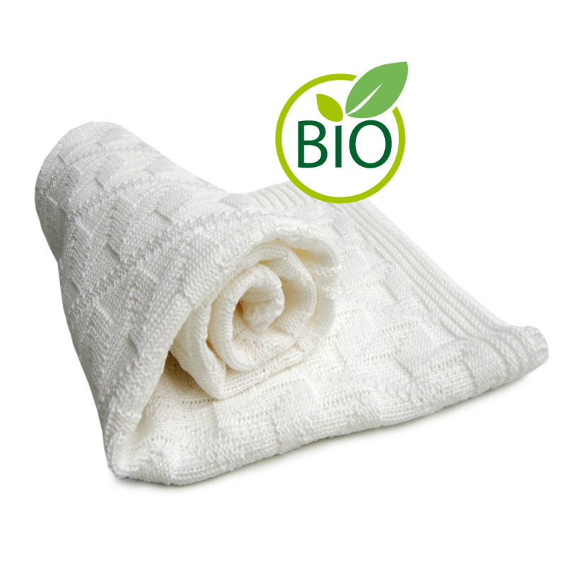 德国进口婴儿针织抱毯-原装进口婴儿针织抱毯-Sonnenstrick纯有机棉婴儿毯(钻石纹)