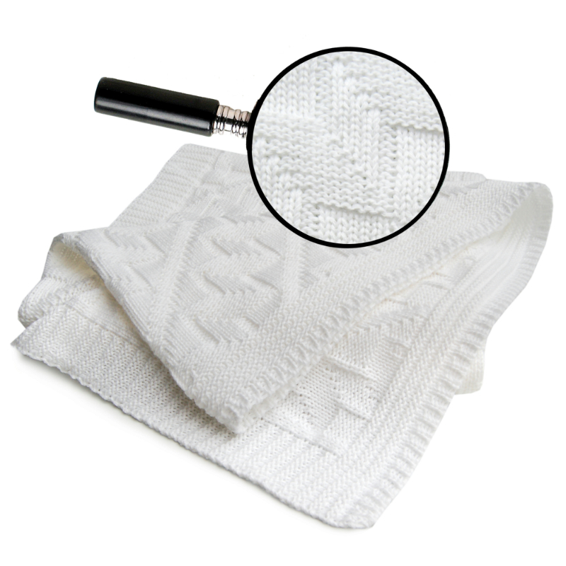 德国进口婴儿针织抱毯-原装进口婴儿针织抱毯-Sonnenstrick纯有机棉婴儿毯(钻石纹)