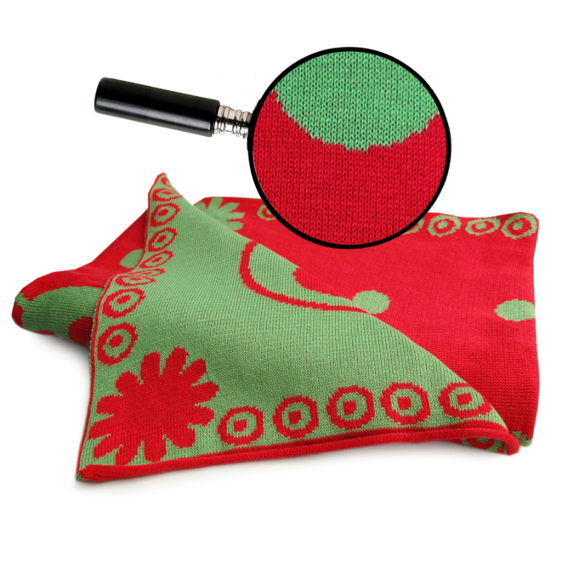 德国进口新生儿针织毯-进口新生儿针织毯-Sonnenstrick纯有机棉婴儿毯(瓢虫图案)