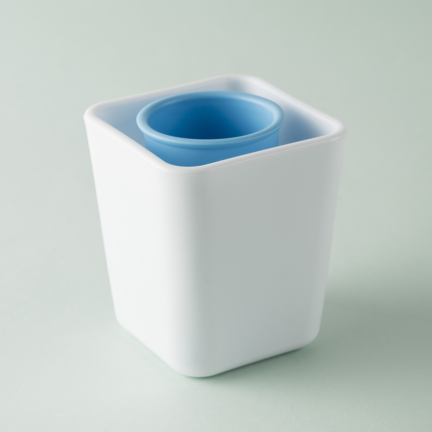 韩国进口牙刷牙膏杯-韩国ZEEBE方杯形状牙刷牙膏杯1个装