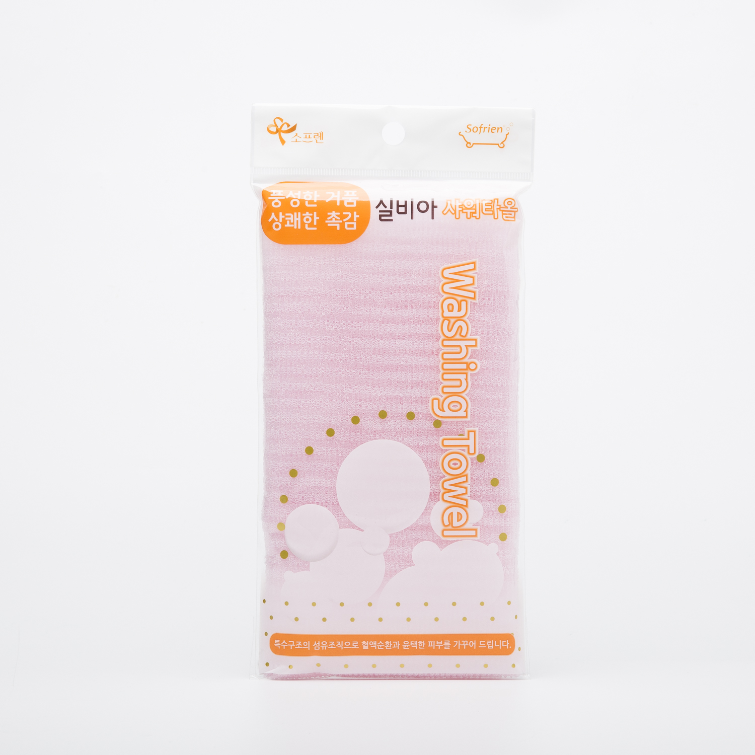 韩国进口免洗搓澡巾-Sofrien品牌西尔维亚搓澡巾100x30cm1个装