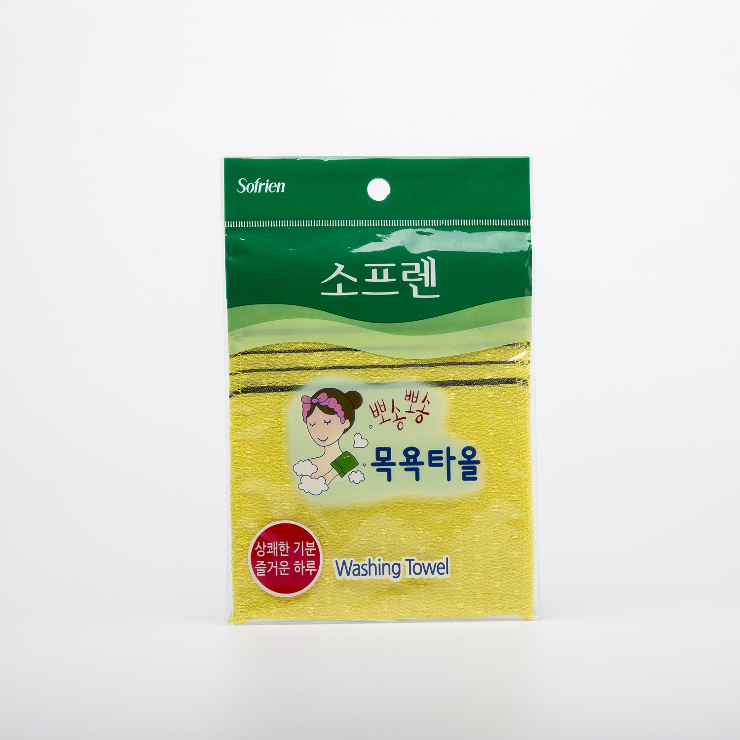 韩国进口免搓澡巾-Sofrien品牌优质清洗角质搓澡巾16x13.5CM3个装