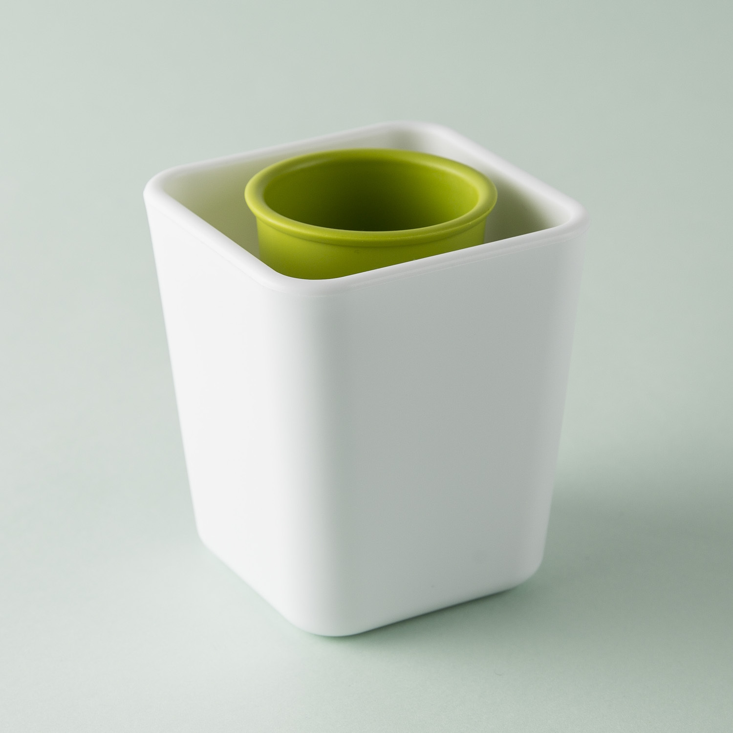 韩国进口刷牙杯-韩国ZEEBE方杯形牙刷牙膏杯1个装