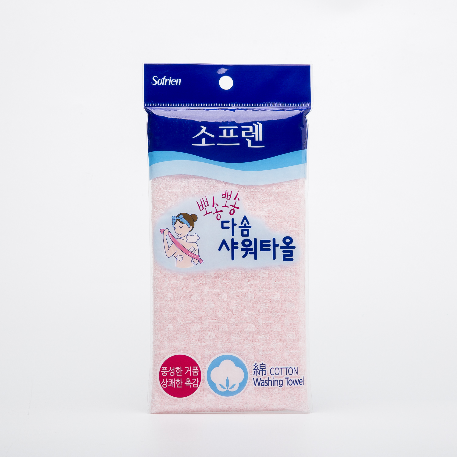 韩国进口免洗搓澡巾-Sofrien品牌多顺搓澡巾100x28cm1个装