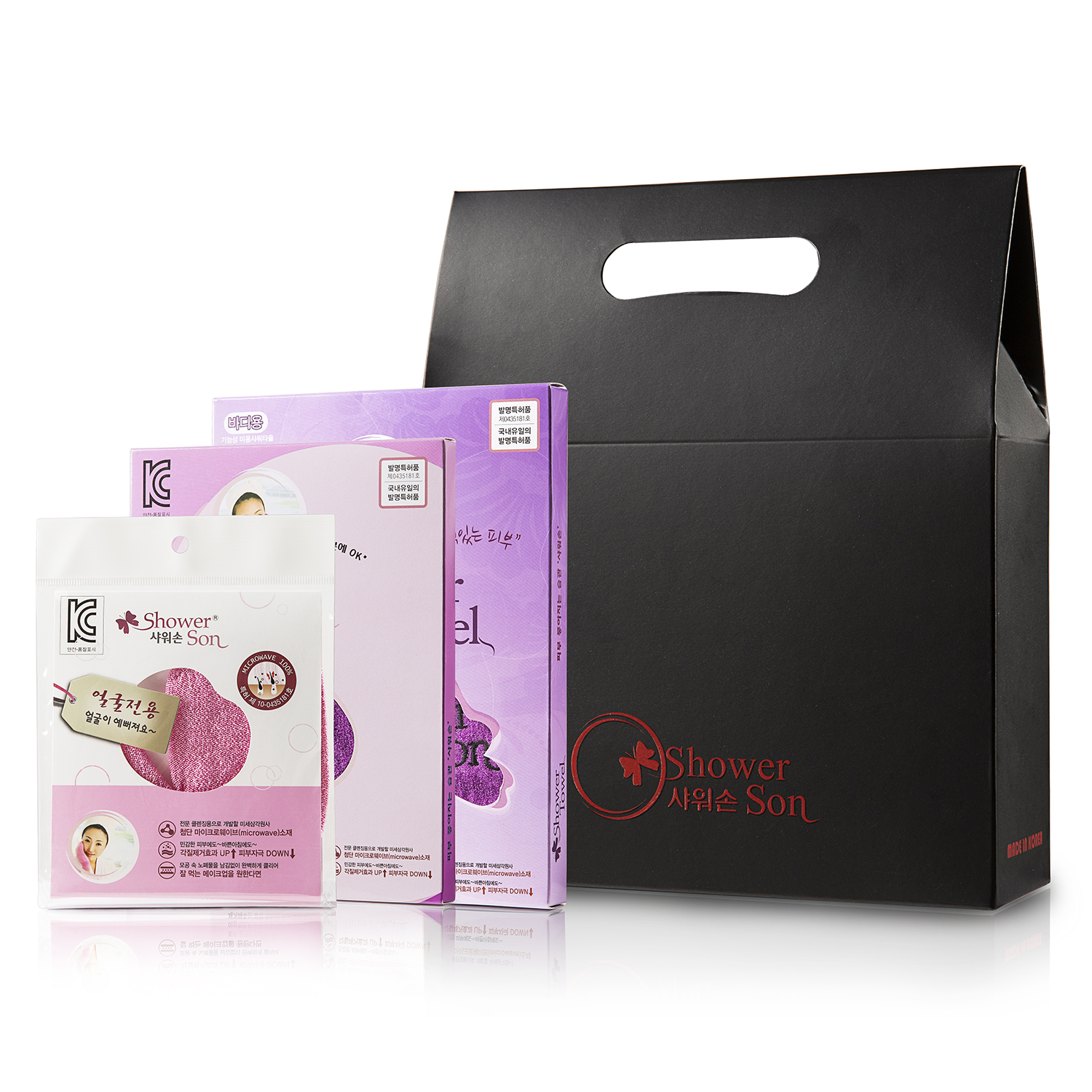 韩国进口沐浴套装-Shower son高档沐浴3件套(浴巾,洁面,沐浴) 韩国进口沐浴套装-Shower son高档沐浴3件套(浴巾,洁面,沐浴)