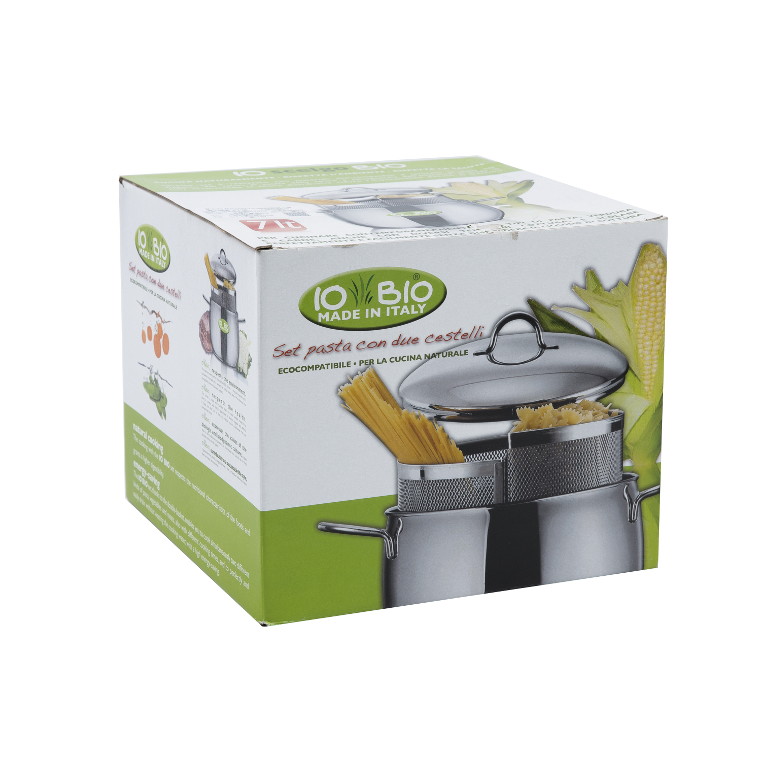 意大利进口不锈钢面锅-INOXRIV 26cm不锈钢面锅+滤器+锅盖