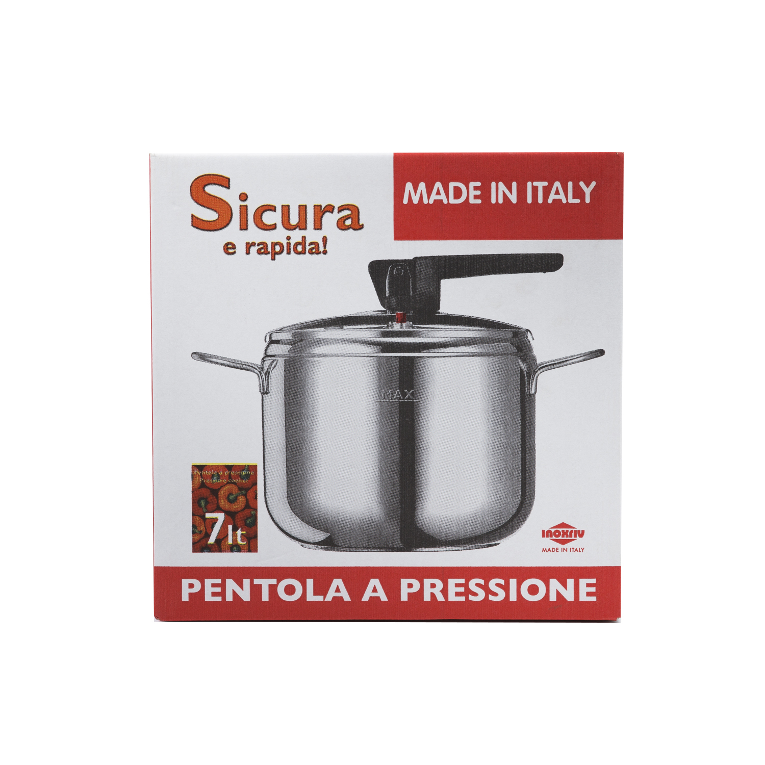 意大利进口不锈钢高压锅-INOXRIV不锈钢高压锅7升