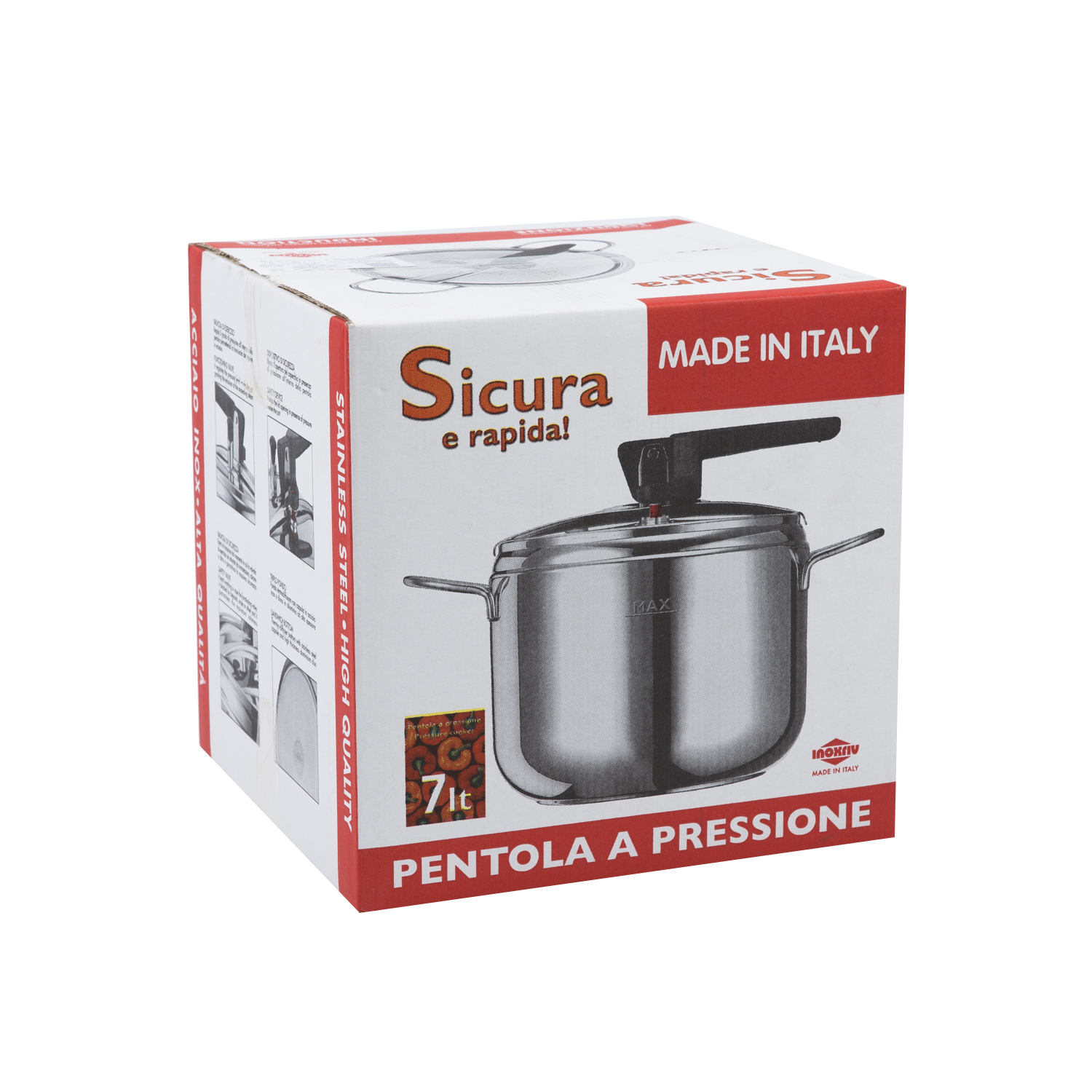 意大利进口不锈钢高压锅-INOXRIV不锈钢高压锅7升