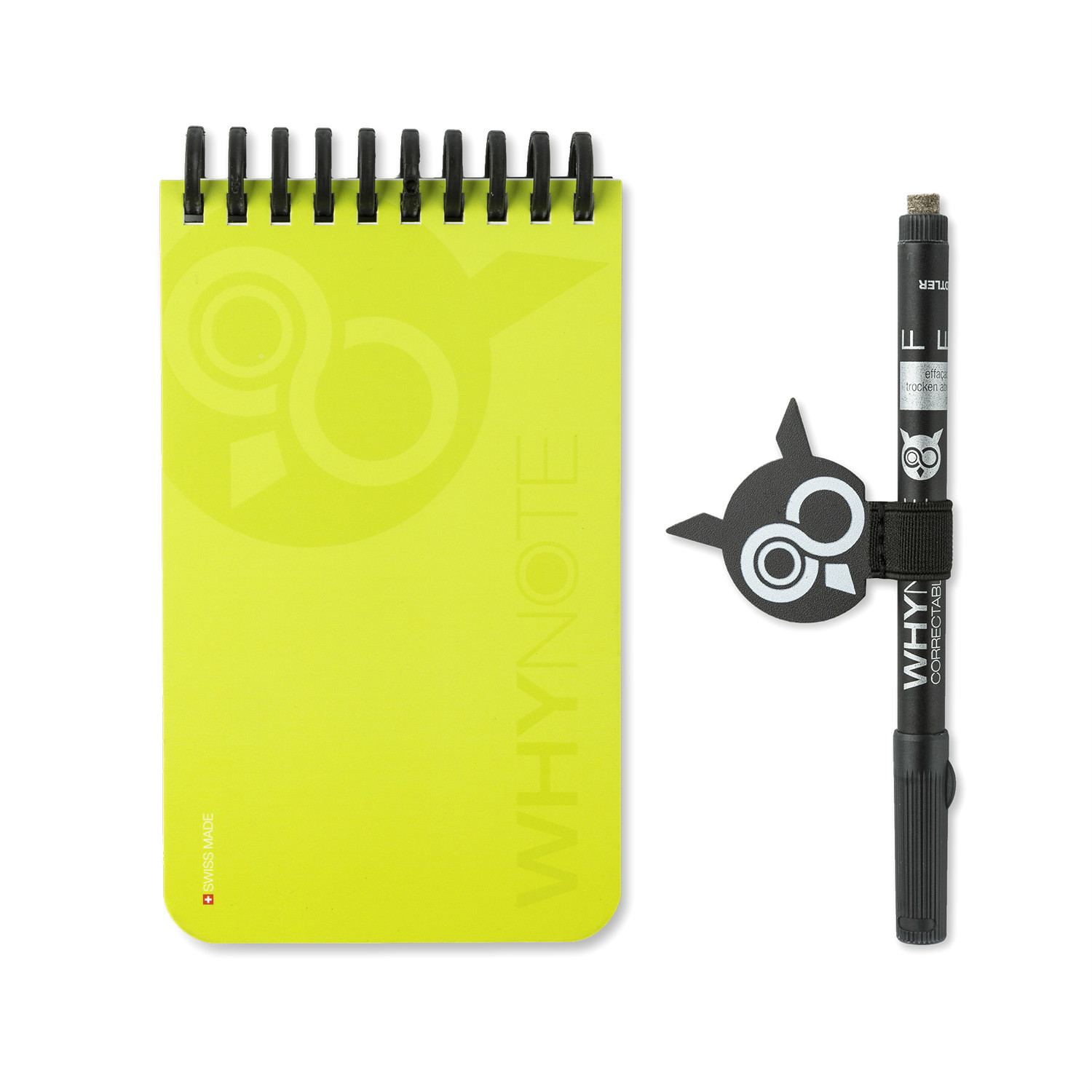 瑞士原产WHYNOTE可擦除可重复使用口袋笔记本套装