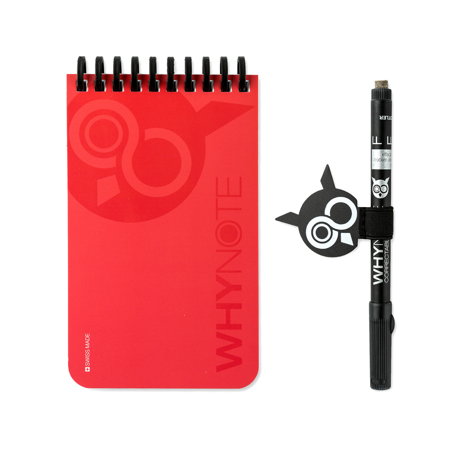 瑞士原产WHYNOTE可擦除可重复使用口袋笔记本套装