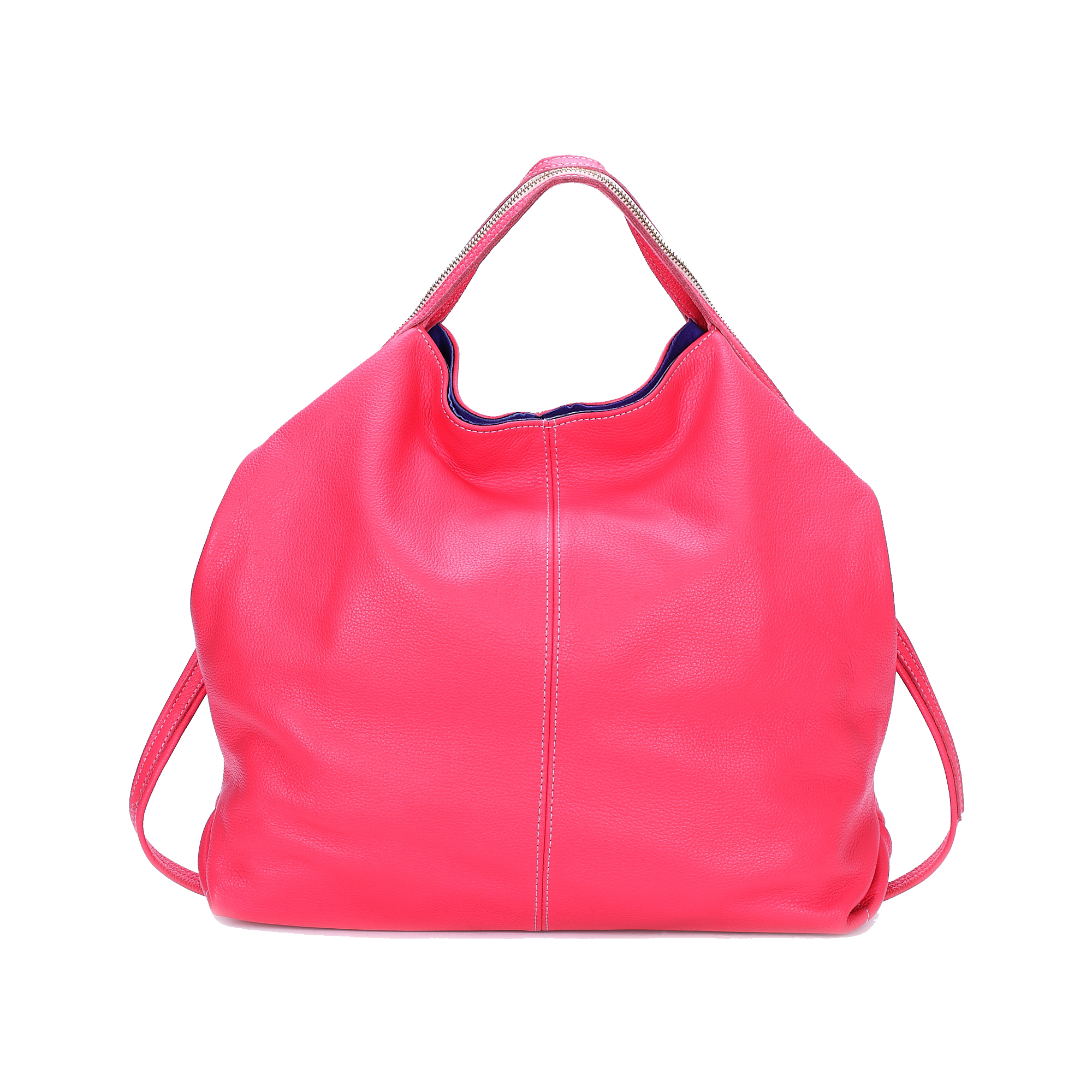 意大利进口红色手提包-Gover女包红色牛皮女士手提袋