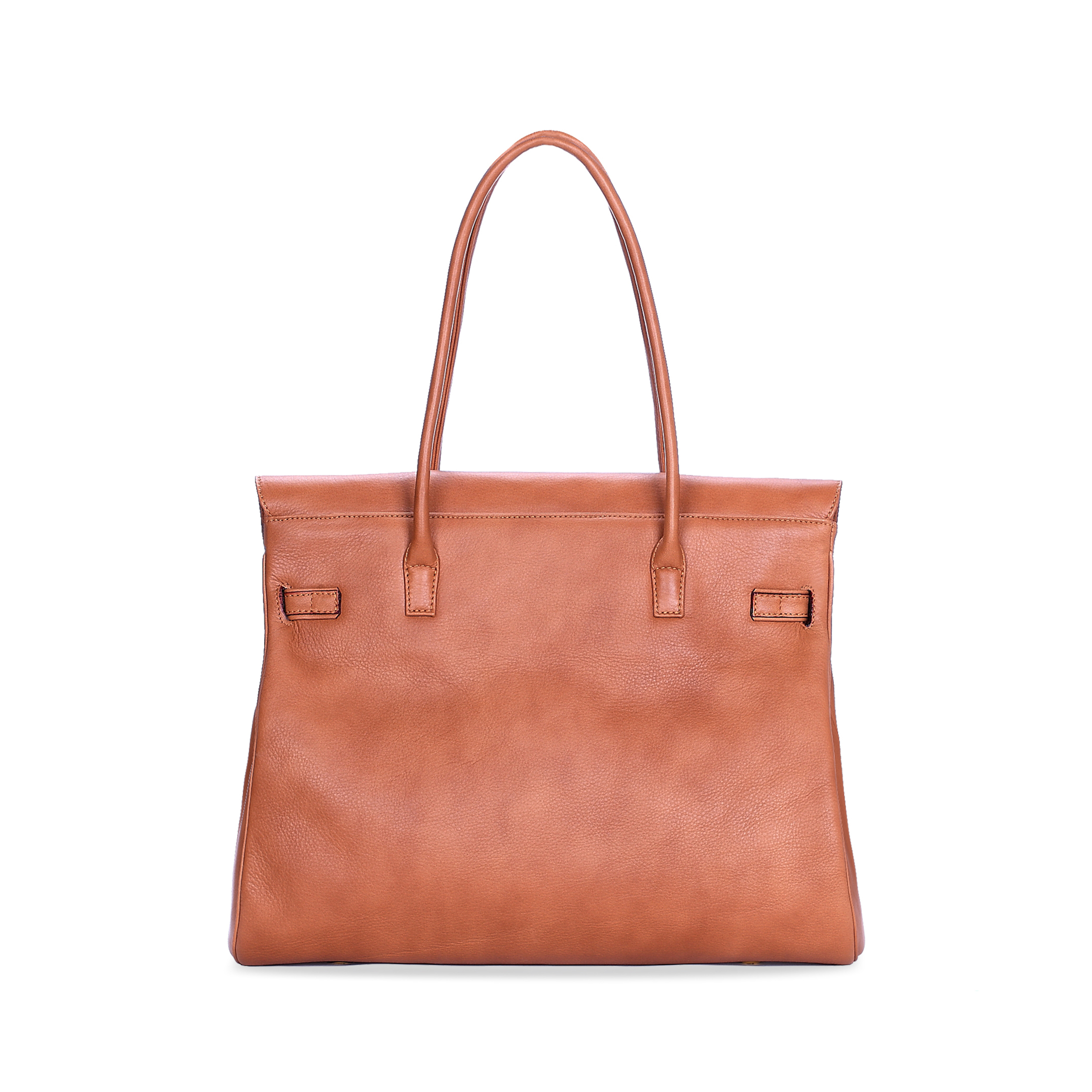 意大利进口女士真皮手提包-Gover女包棕色牛皮女士手提袋