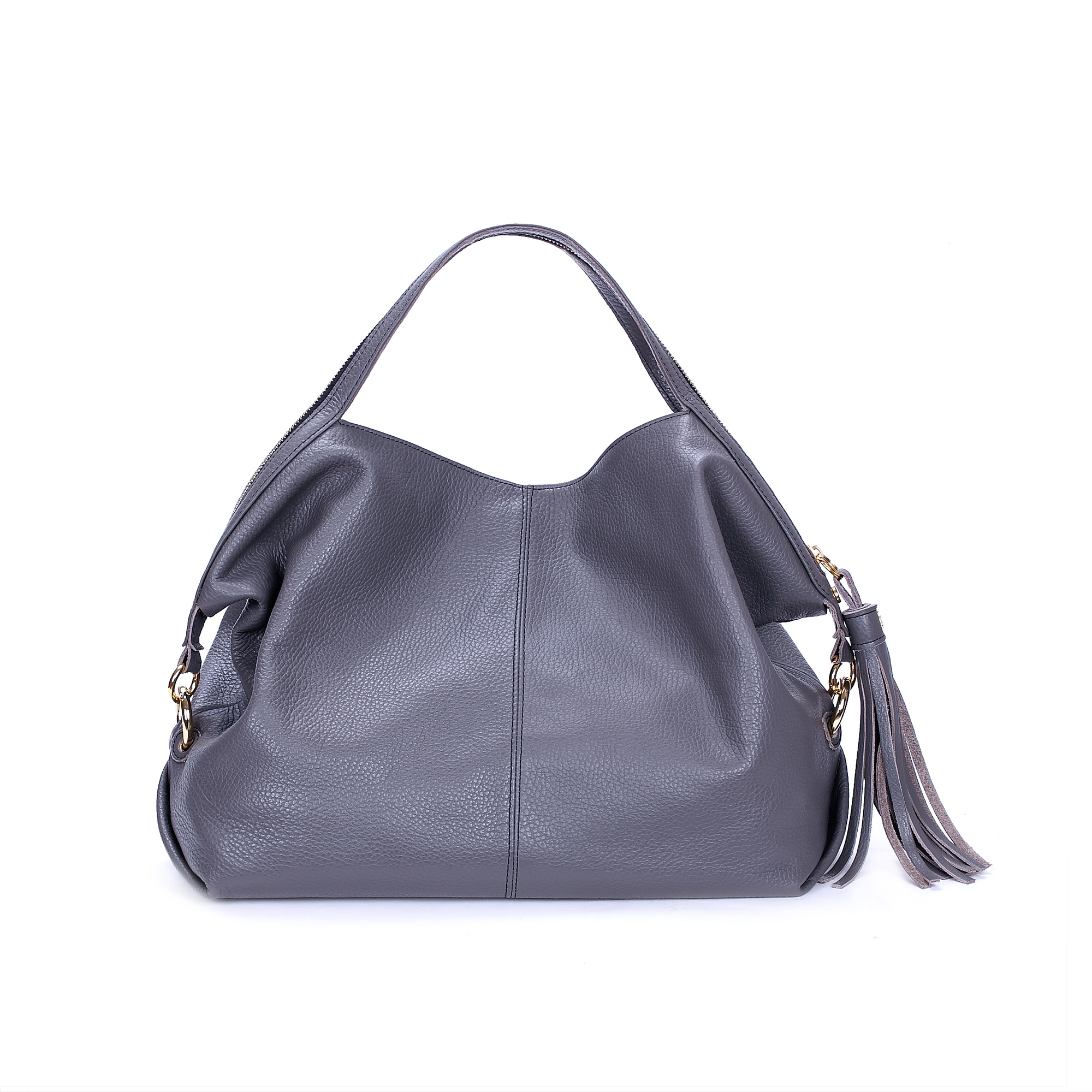 意大利进口女手提包-Gover女包浅灰色牛皮女士手提袋 - 女手提包 意大利进口女手提包-Gover女包浅灰色牛皮女士手提袋 - 女手提包