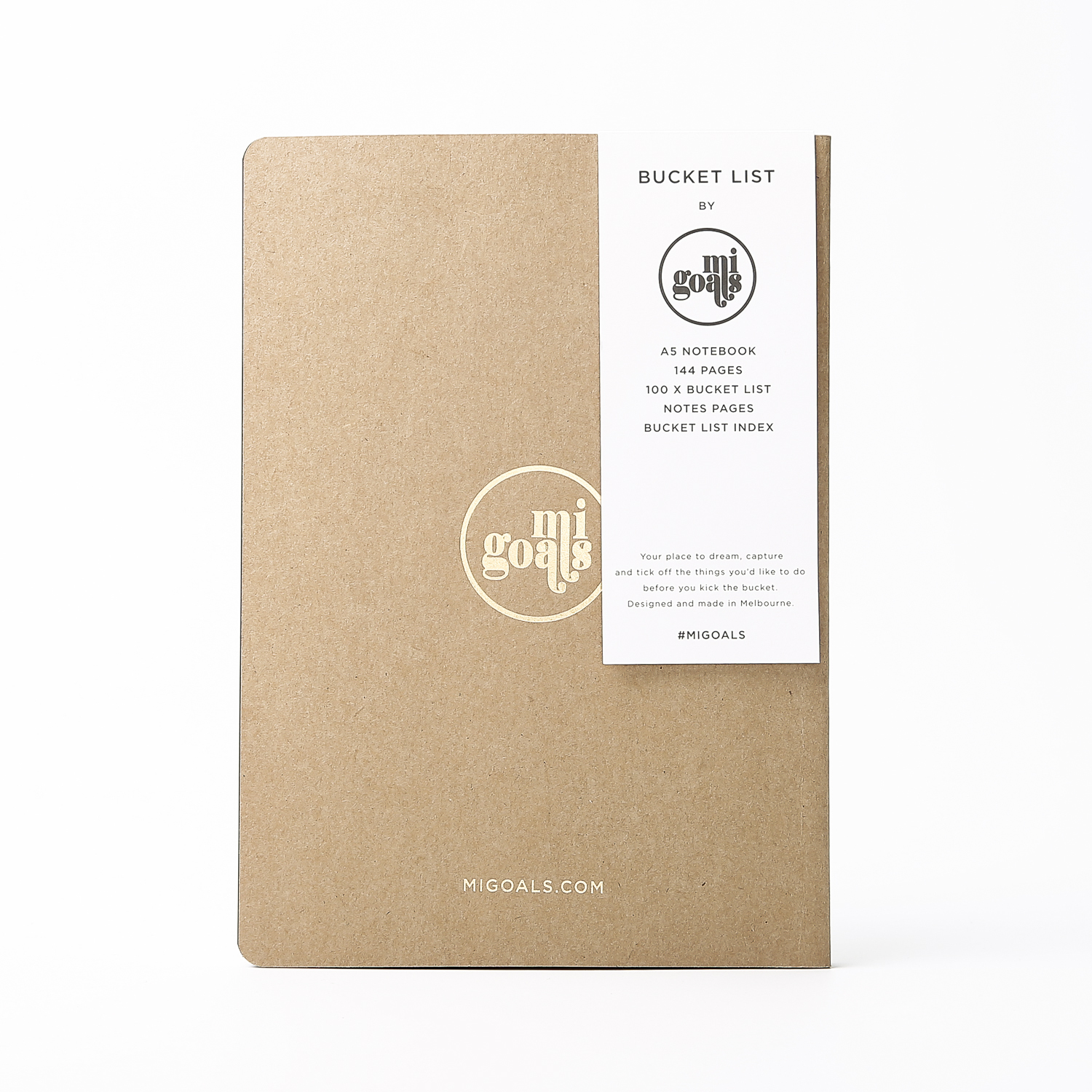 澳大利亚进口牛皮纸笔记本-MI GOALS本土设计师设计笔记本牛皮纸