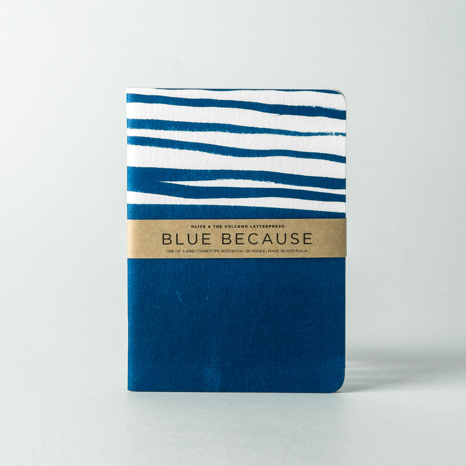 澳大利亚进口纸质口袋笔记本-Olive and the Volcano凸版印刷口袋笔记本A6（梦幻蓝）