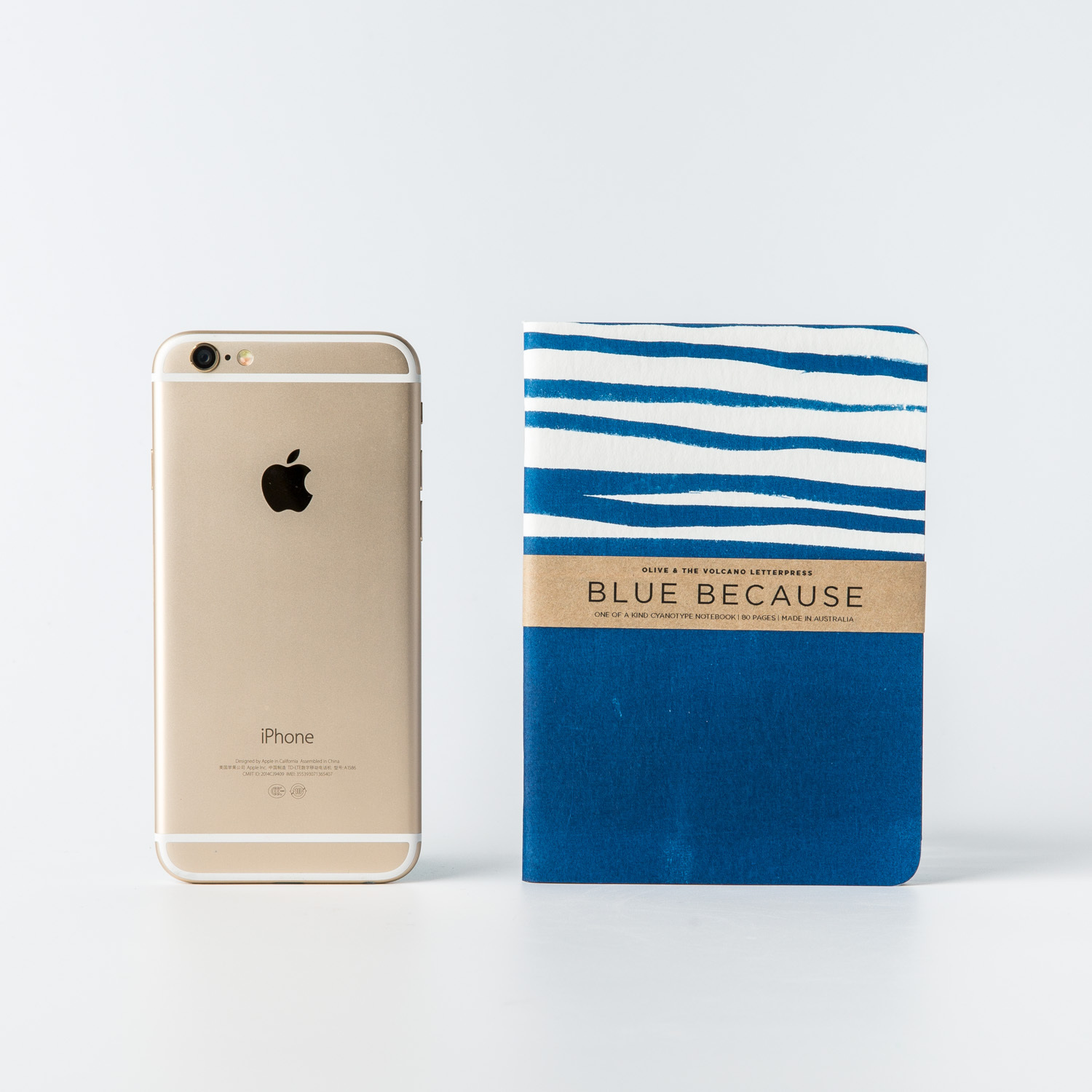 澳大利亚进口纸质口袋笔记本-Olive and the Volcano凸版印刷口袋笔记本A6（梦幻蓝）