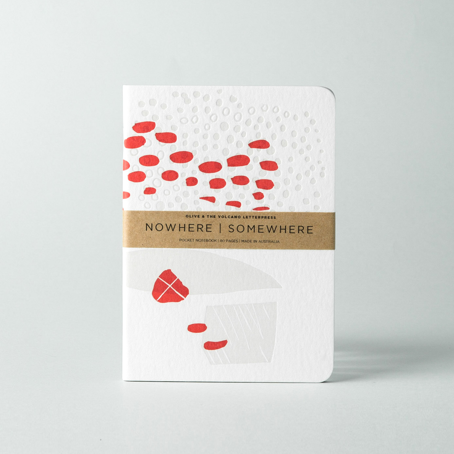澳大利亚进口复古笔记本本子 -Olive and the Volcano复古凸版印刷口袋笔记本A6