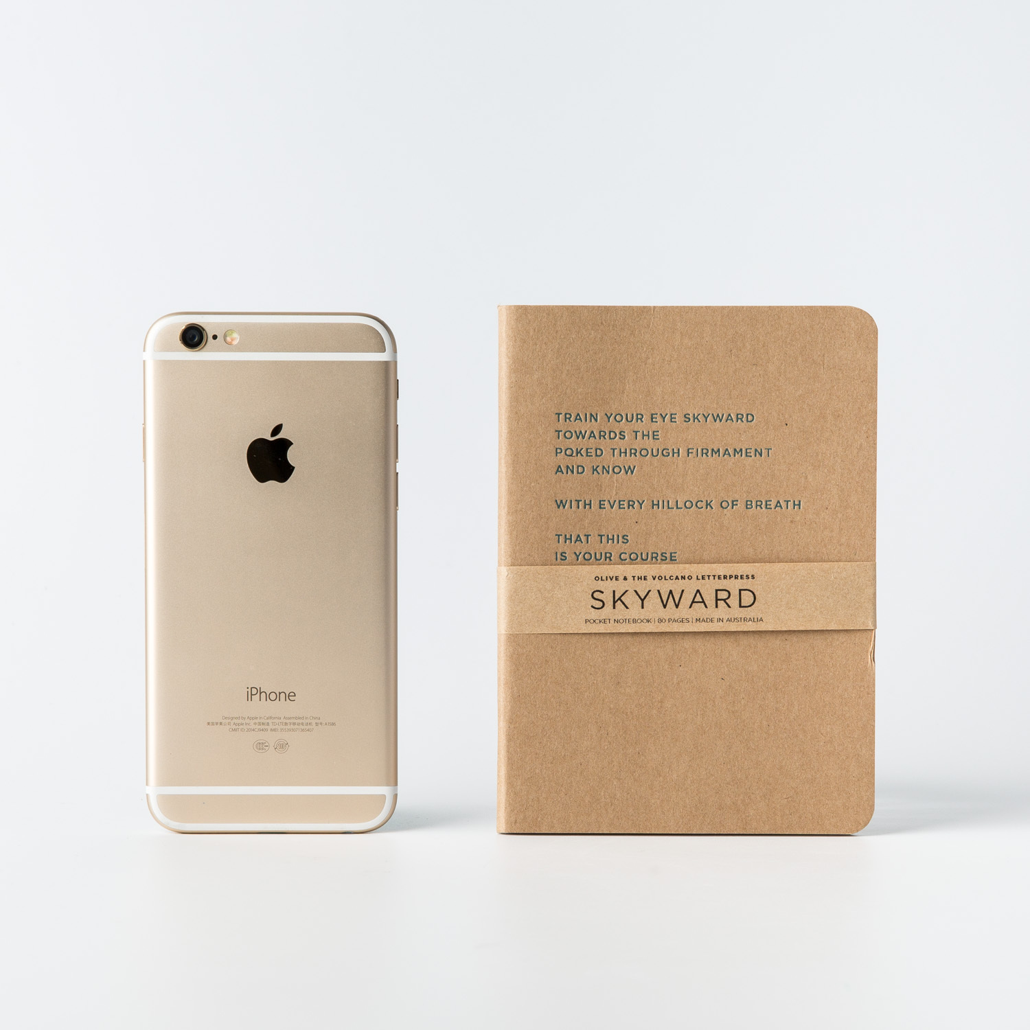 澳大利亚进口复古口袋笔记本-Olive and the Volcano复古凸版印刷口袋笔记本（牛皮纸）A6