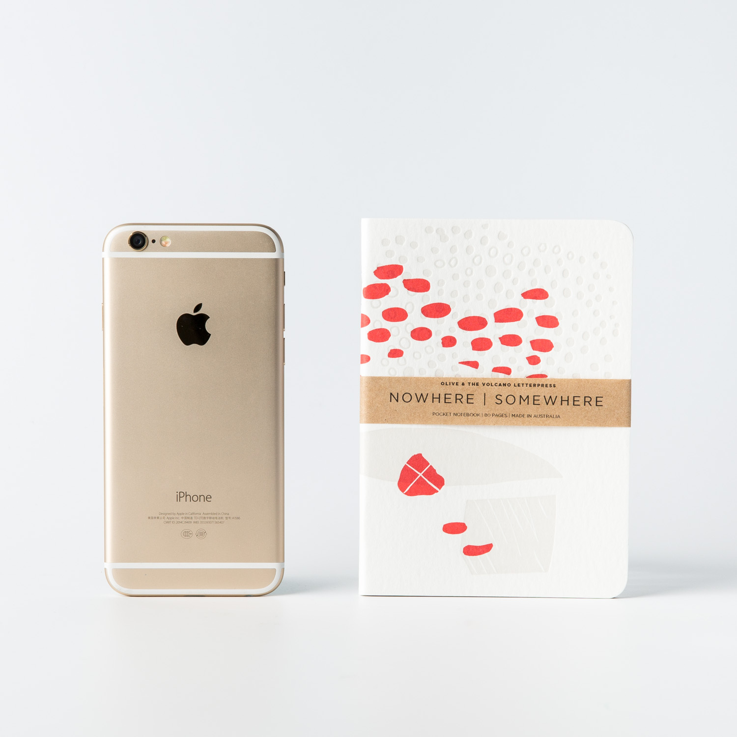 澳大利亚进口复古笔记本本子 -Olive and the Volcano复古凸版印刷口袋笔记本A6