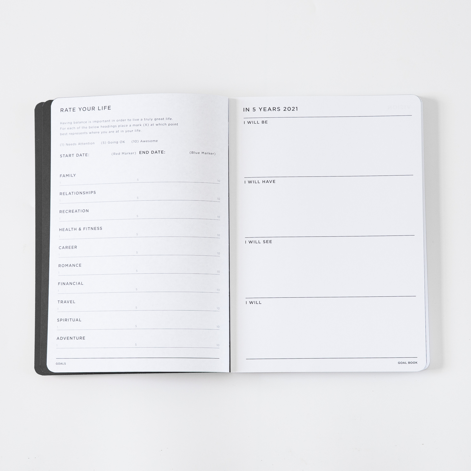 澳大利亚进口新款笔记本-MI GOALS本土设计师笔记本蓝/绿玫瑰金