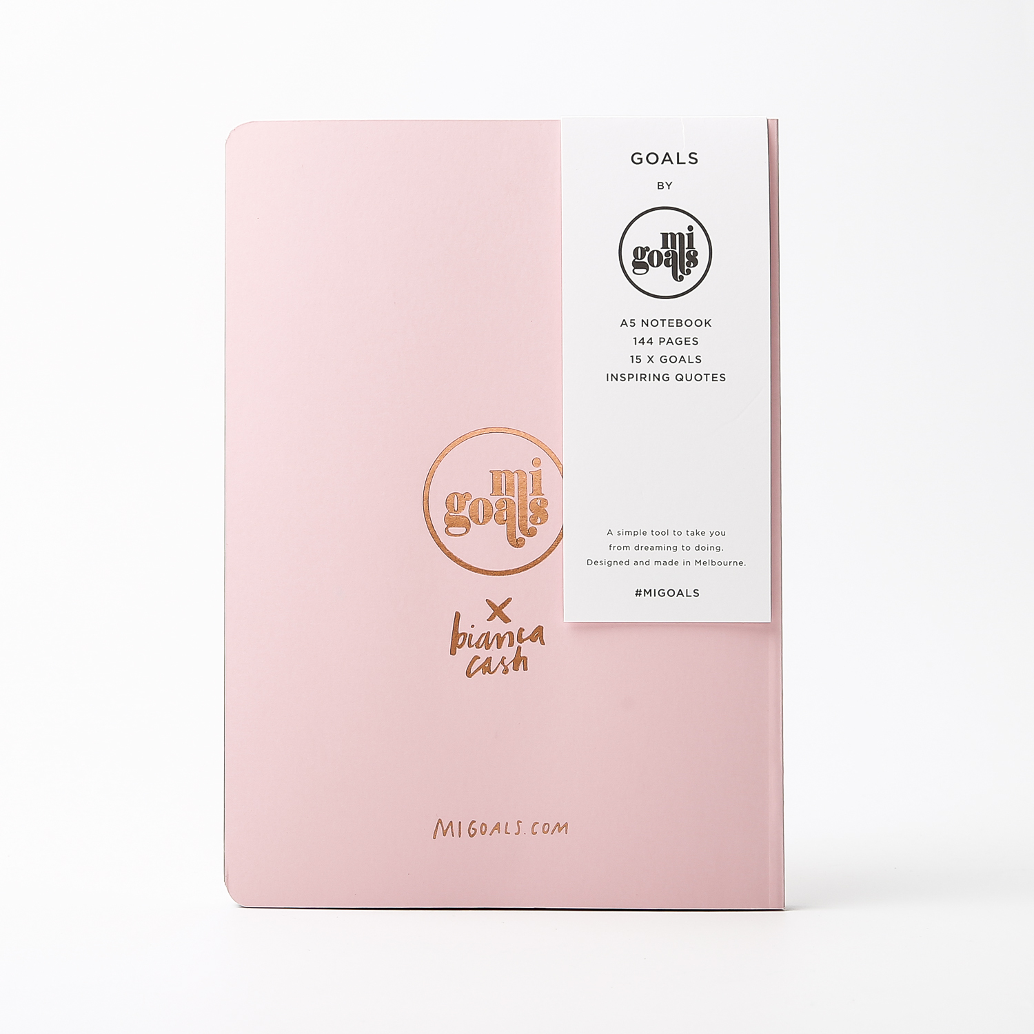 澳大利亚进口唯美笔记本本子-MI GOALS本土设计师设计笔记本粉红/玫瑰金