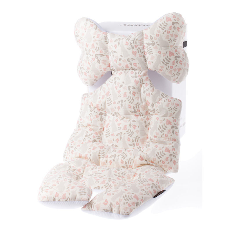 韩国进口婴儿车棉垫-borny优质棉蝴蝶枕双面婴儿车坐垫