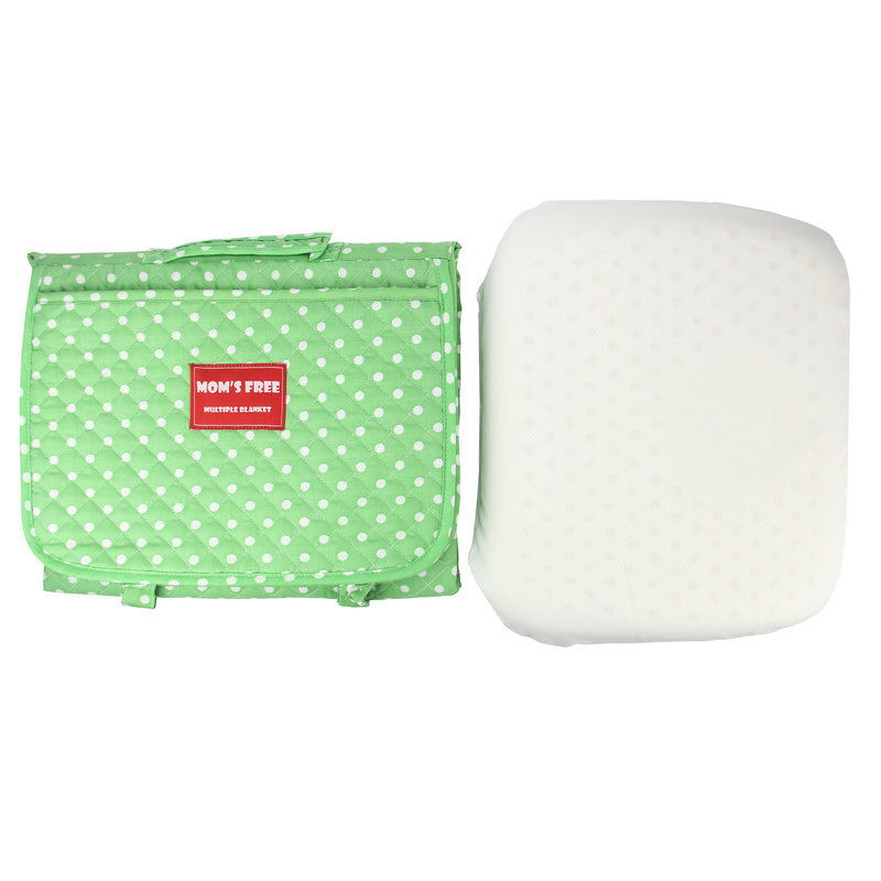 韩国原产ponopino乳胶儿童枕头+多功能便携毯子102*76cm